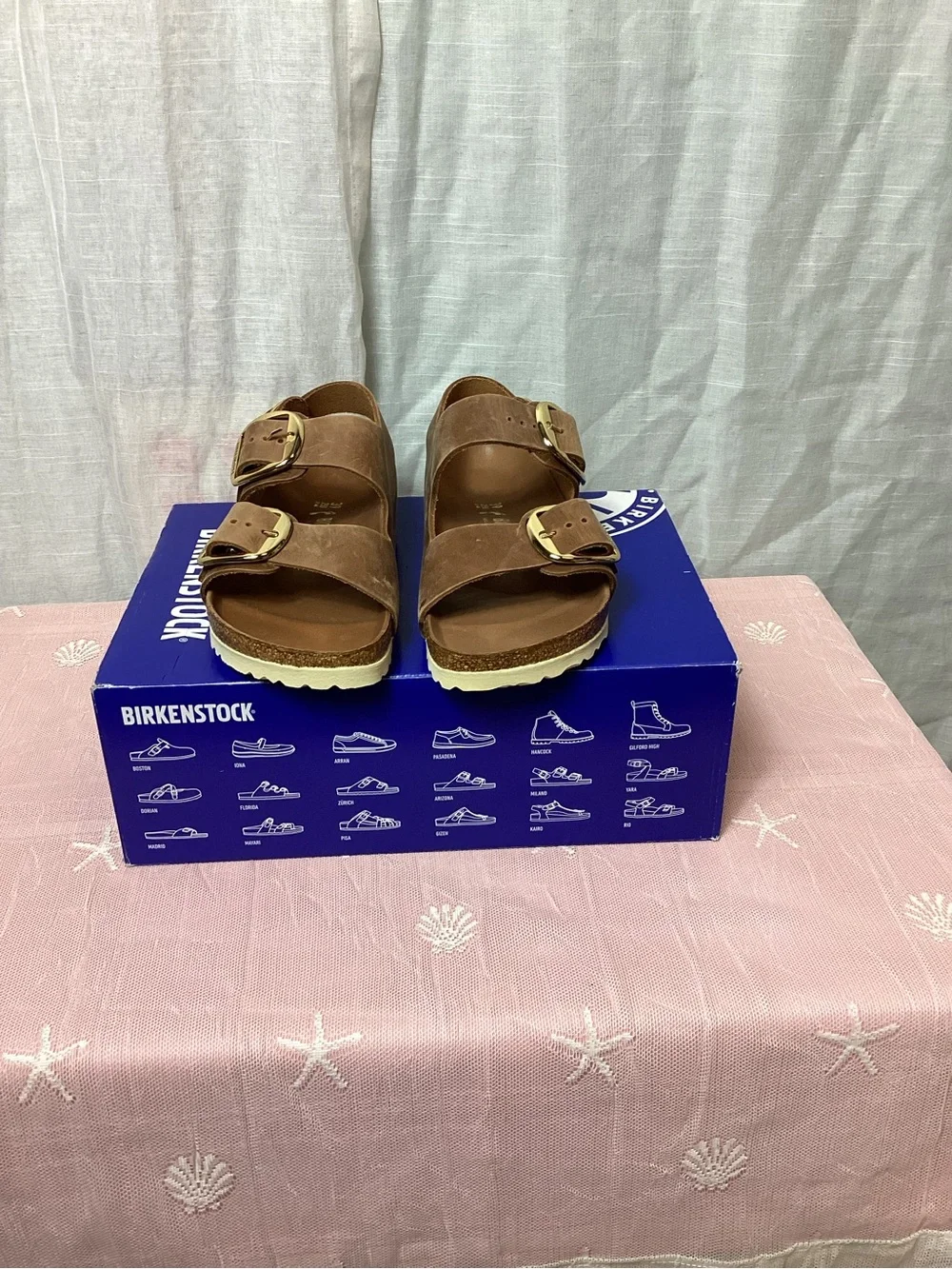 NWT Birkenstock Milano Big Buckle Sandals; Size: 8
